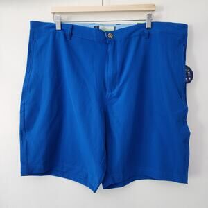 NEW Tailor Bryd Performance blue golf chino shorts‎ mens size 40